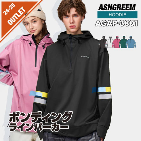 【10月上旬発送予定】 ASHGREEM アッシュグリーム ボンディングラインパーカー AGAP-3801